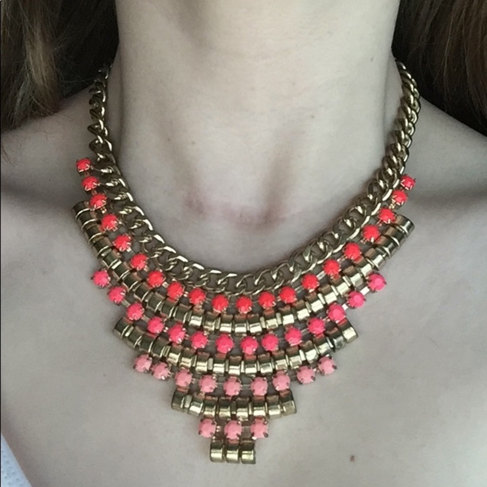 Gold statement necklace